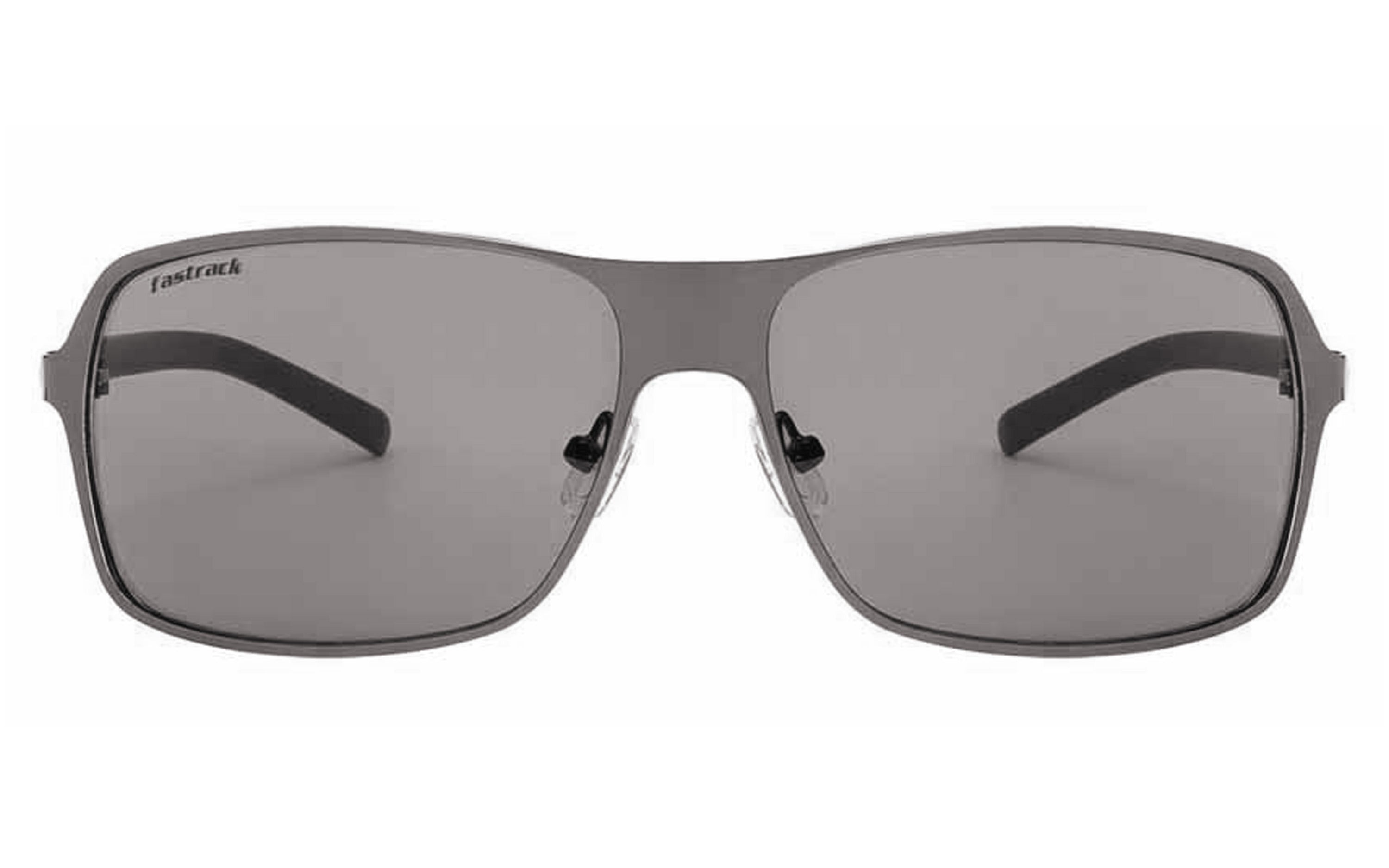 Fastrack M197BU1 Rectangle Sunglasses Size - 58 Black / Blue – SmartBuyKart